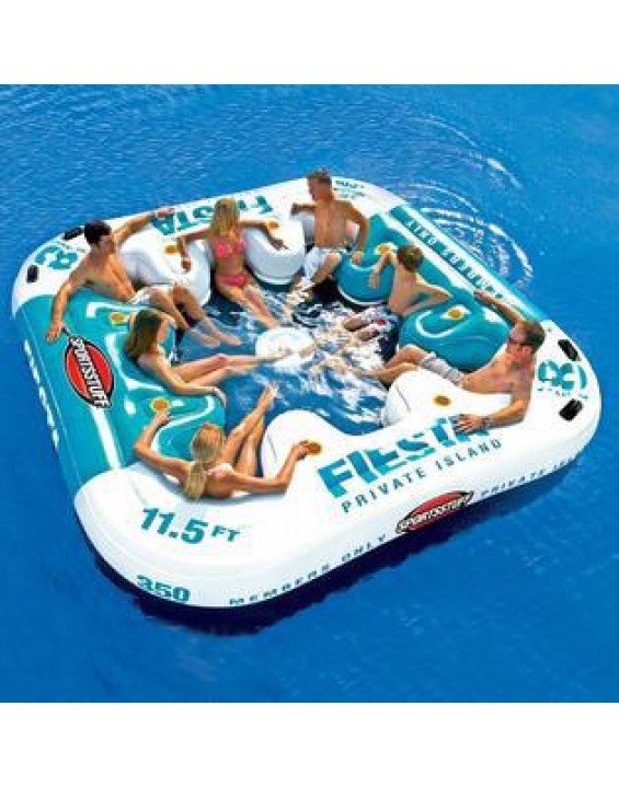 Inflatable  Island Inflatable  Party Island Raft Boat Water Lounge Giant Swimming Pool Tube